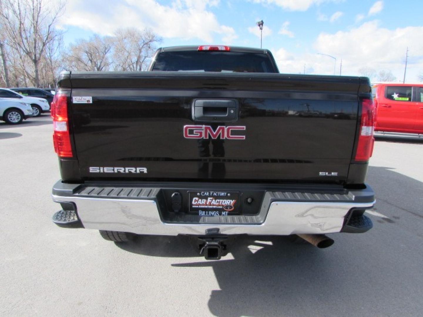 2018 Dark Mahogany /Gray GMC Sierra 2500HD SLE (1GT12SEG7JF) with an 6.0 Gasoline V8 engine, Heavy Duty 6 speed automatic transmission, located at 4562 State Avenue, Billings, MT, 59101, (406) 896-9833, 45.769516, -108.526772 - Photo#2